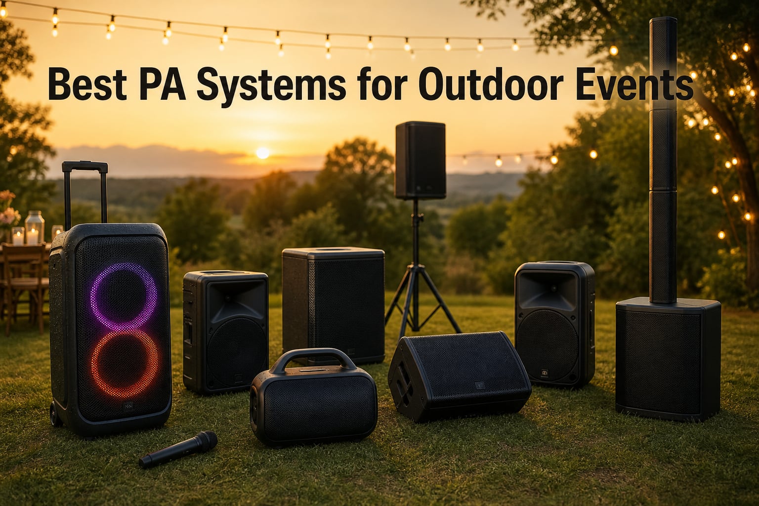 Best PA Systems for Outdoor Events