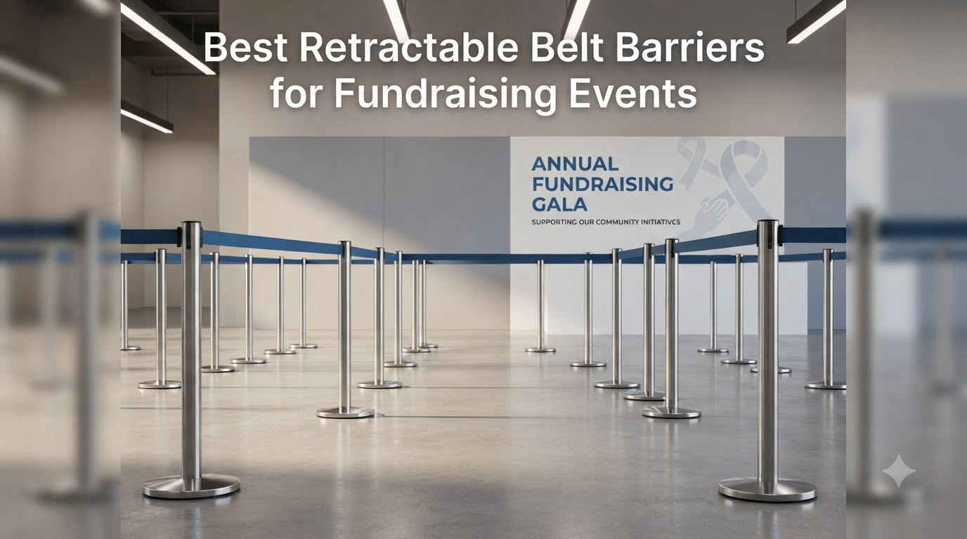 Best Retractable Belt Barriers for Fundraising Events