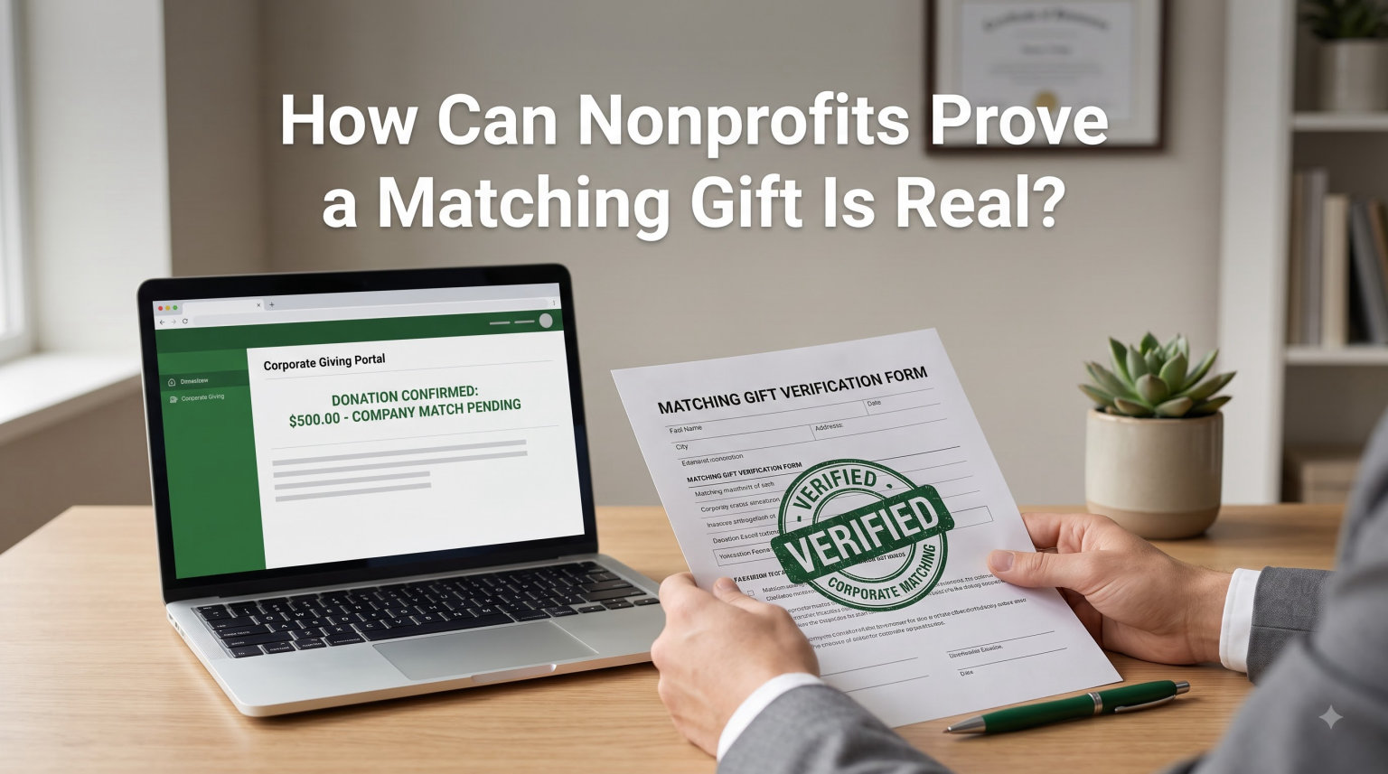 How Can Nonprofits Prove a Matching Gift Is Real?