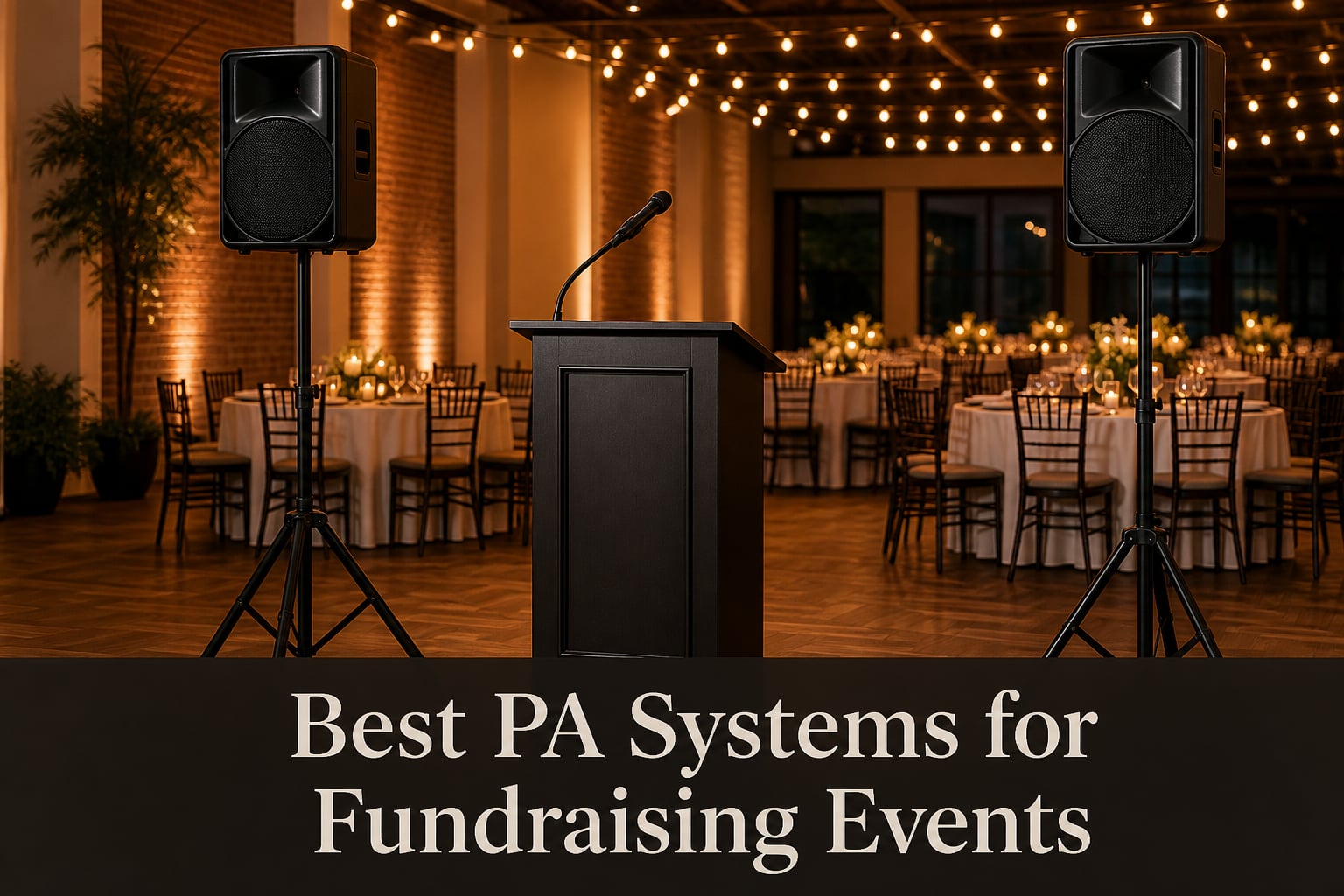 Best PA Systems for Fundraising Events