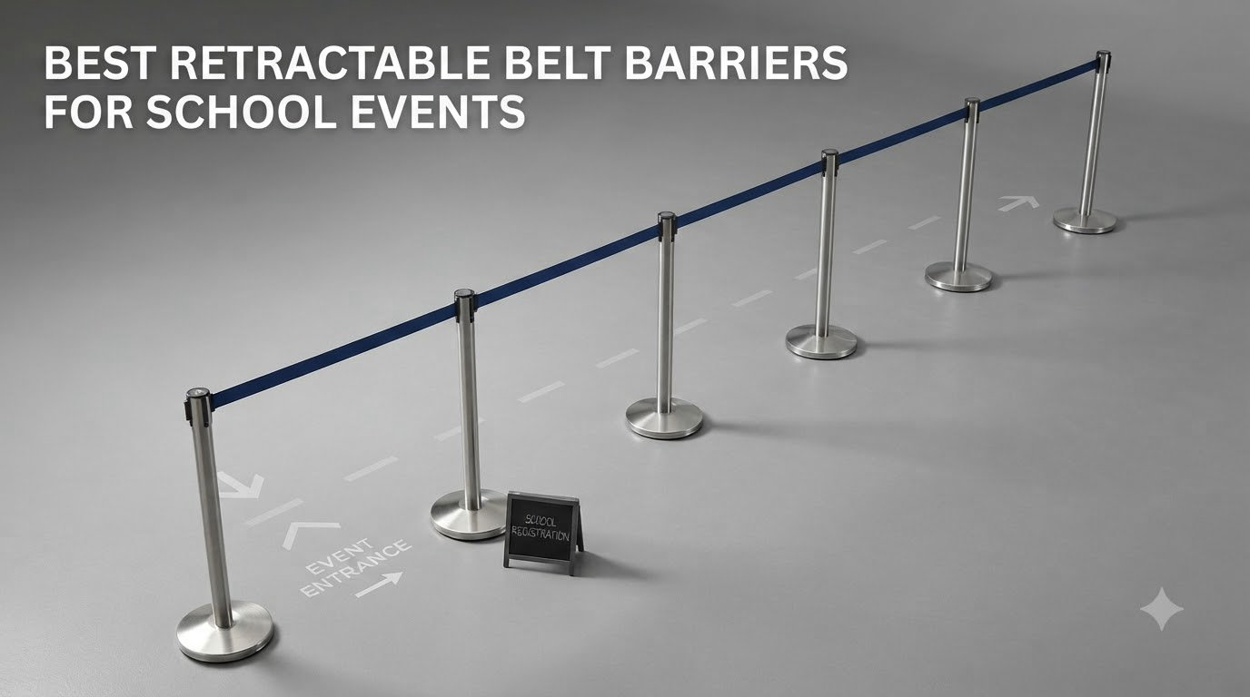 Best Retractable Belt Barriers for School Events