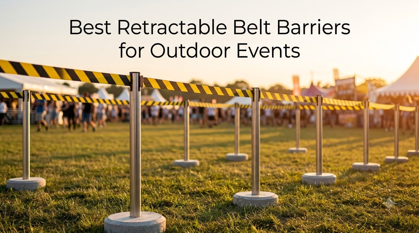 Best Retractable Belt Barriers for Outdoor Events