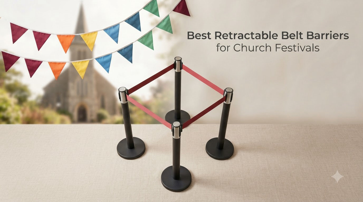 Best Retractable Belt Barriers for Church Festivals
