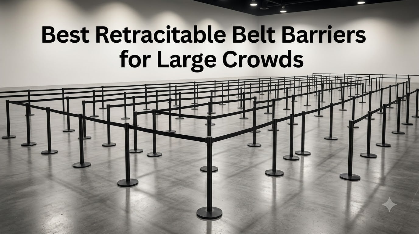 Best Retractable Belt Barriers for Large Crowds