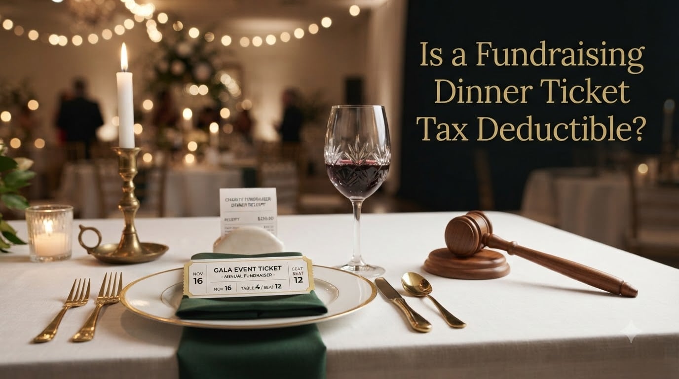 Is a Fundraising Dinner Ticket Tax Deductible?