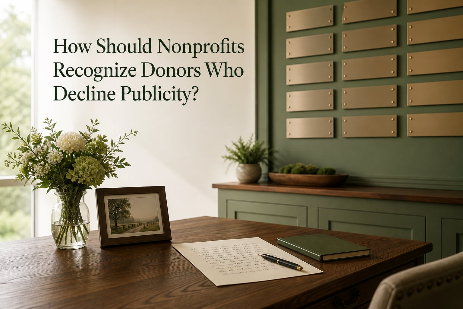 How Should Nonprofits Recognize Donors Who Decline Publicity?