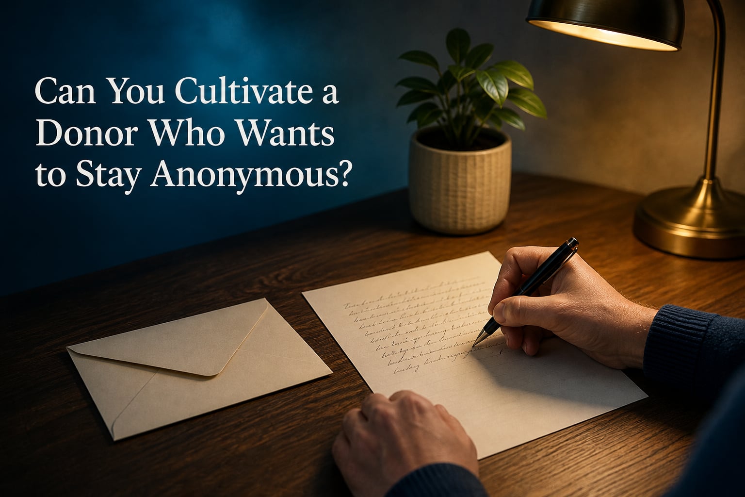 Can You Cultivate a Donor Who Wants to Stay Anonymous?