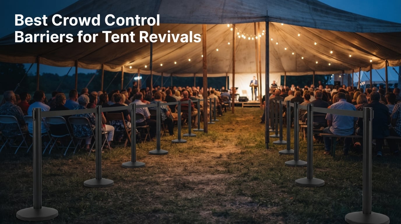 Best Crowd Control Barriers for Tent Revivals
