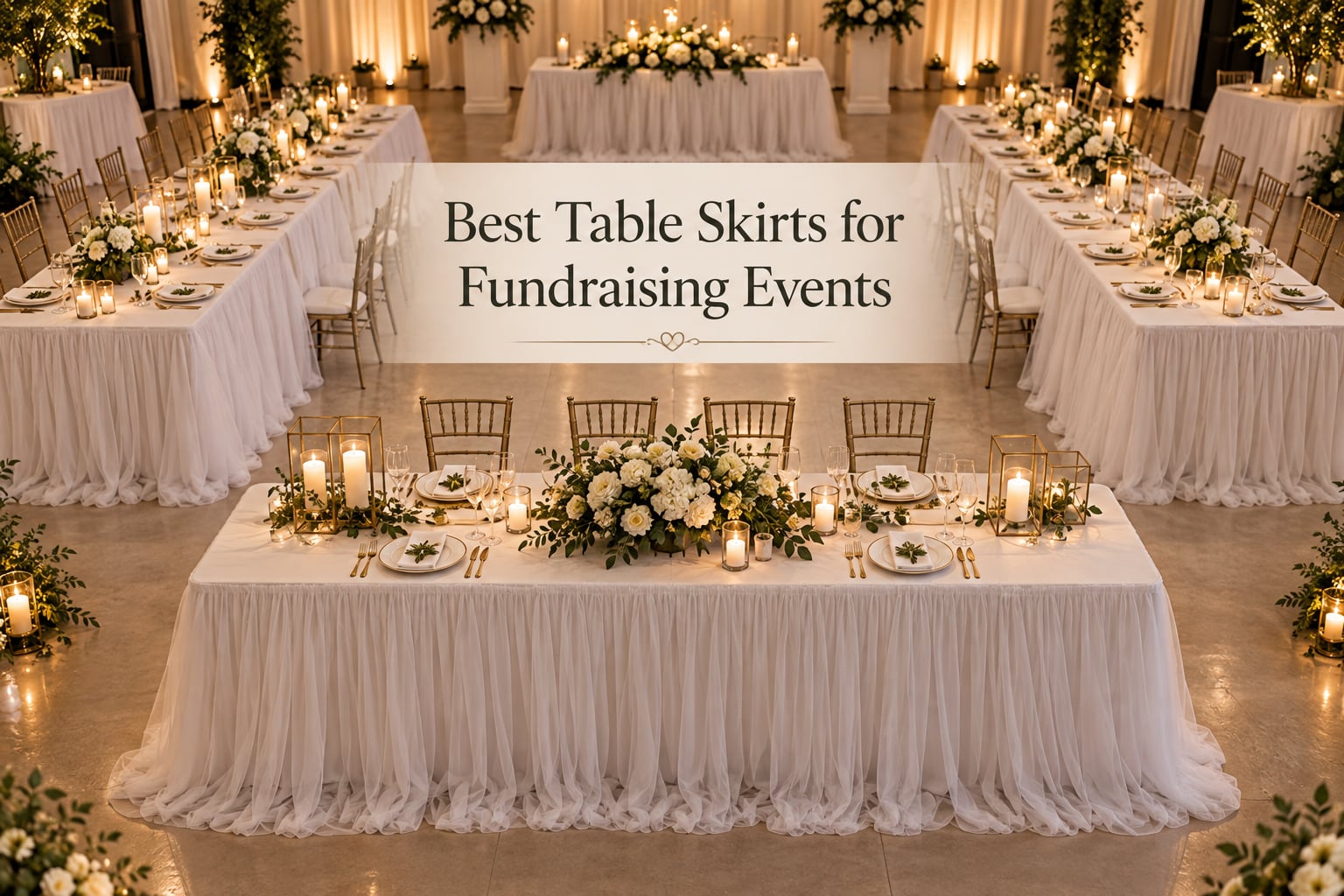 Best Table Skirts for Fundraising Events
