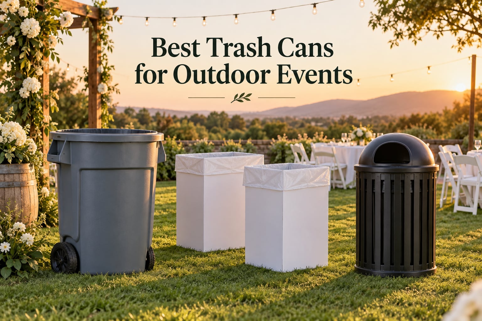 Best Trash Cans for Outdoor Events