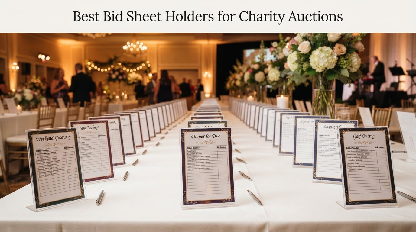 Best Bid Sheet Holders for Charity Auctions