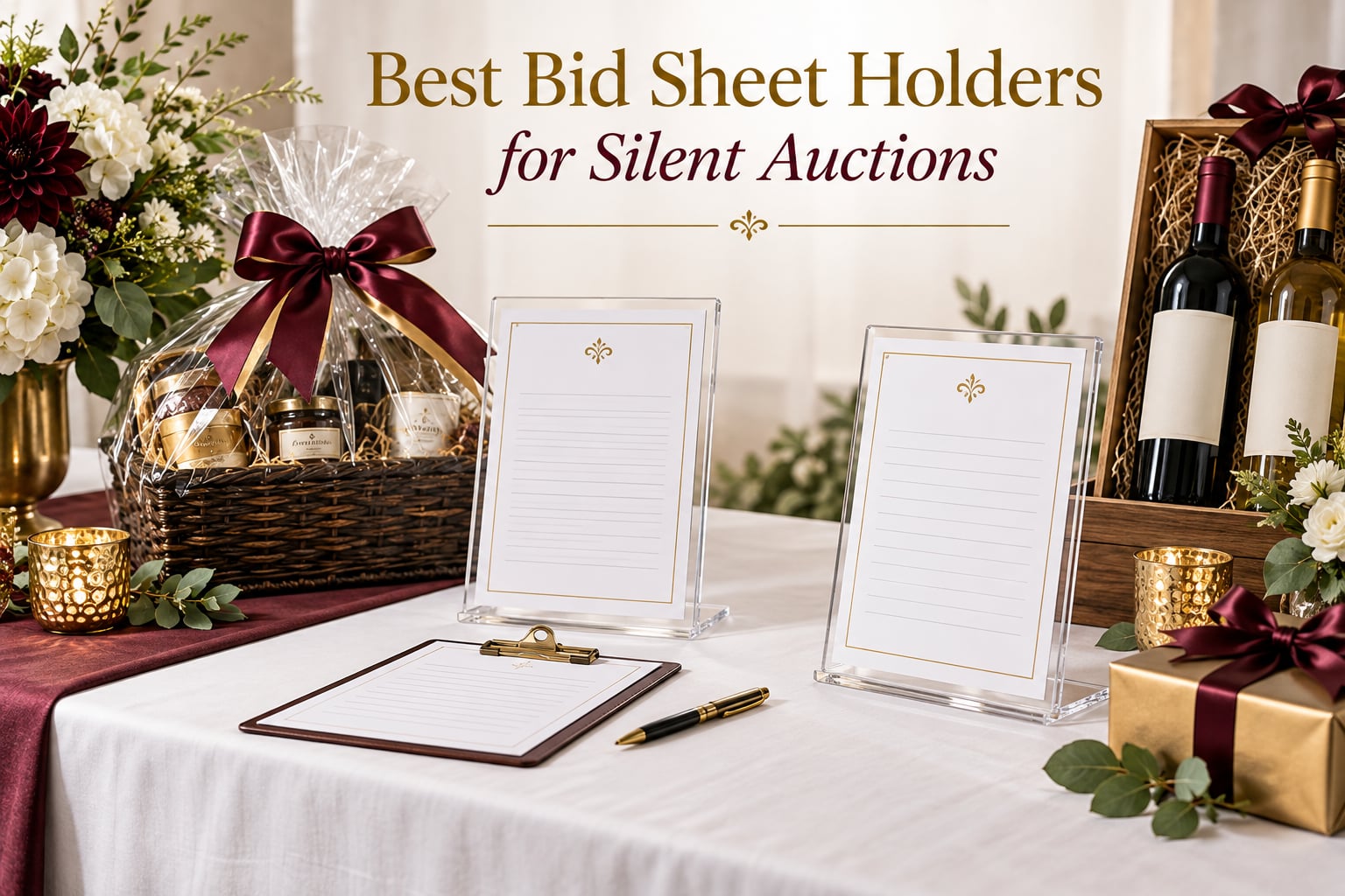 Best Bid Sheet Holders for Silent Auctions