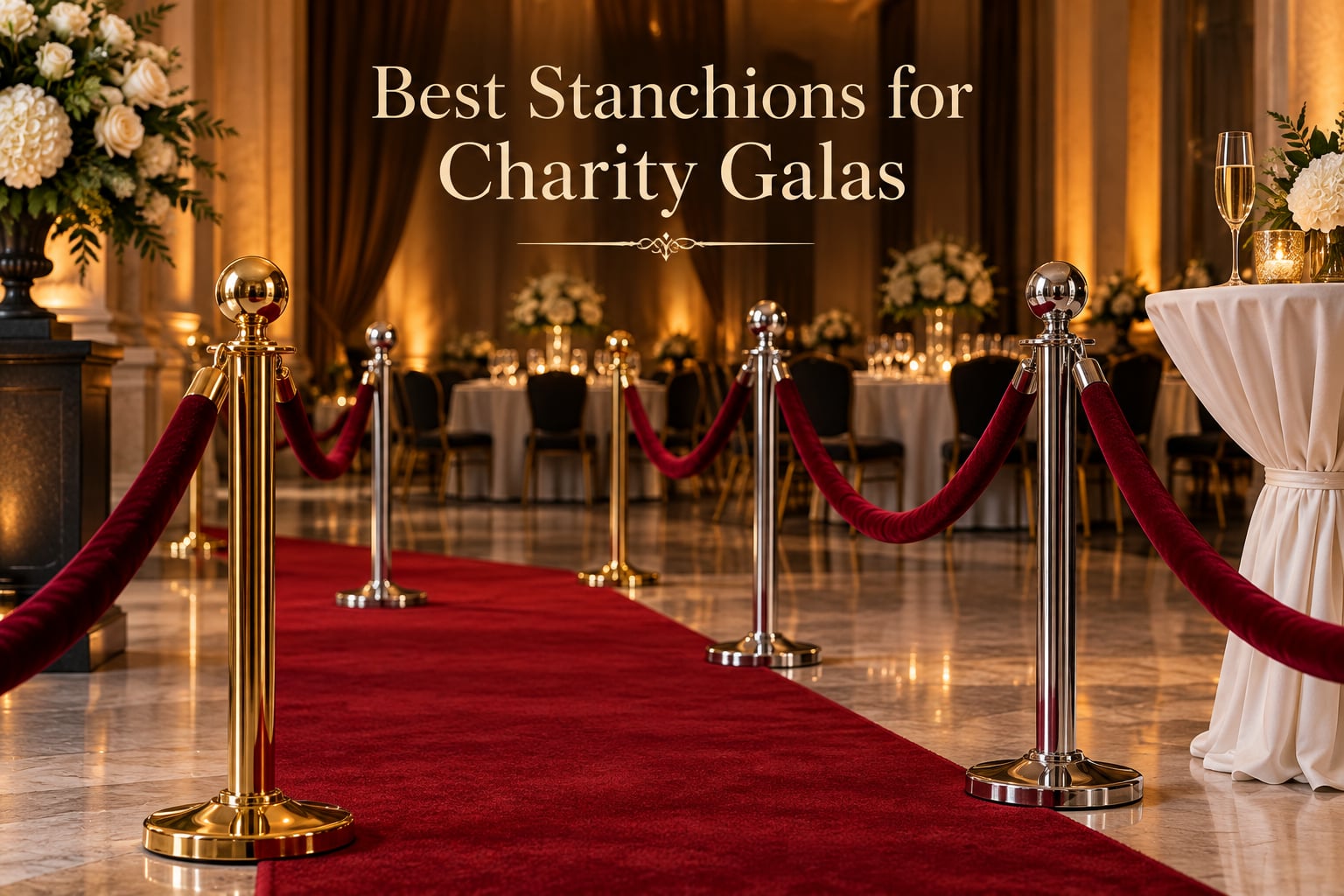 Best Stanchions for Charity Galas