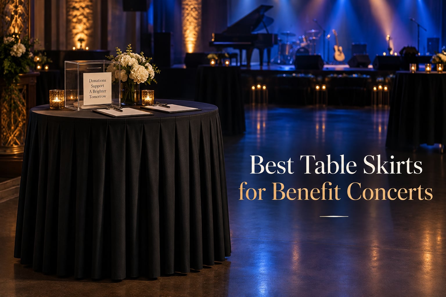 Best Table Skirts for Benefit Concerts