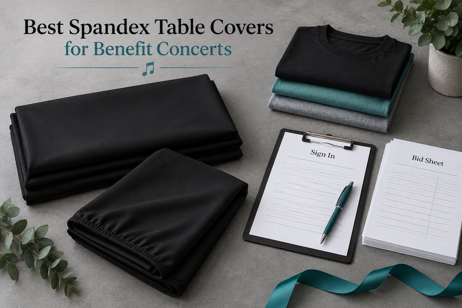 Best Spandex Table Covers for Benefit Concerts