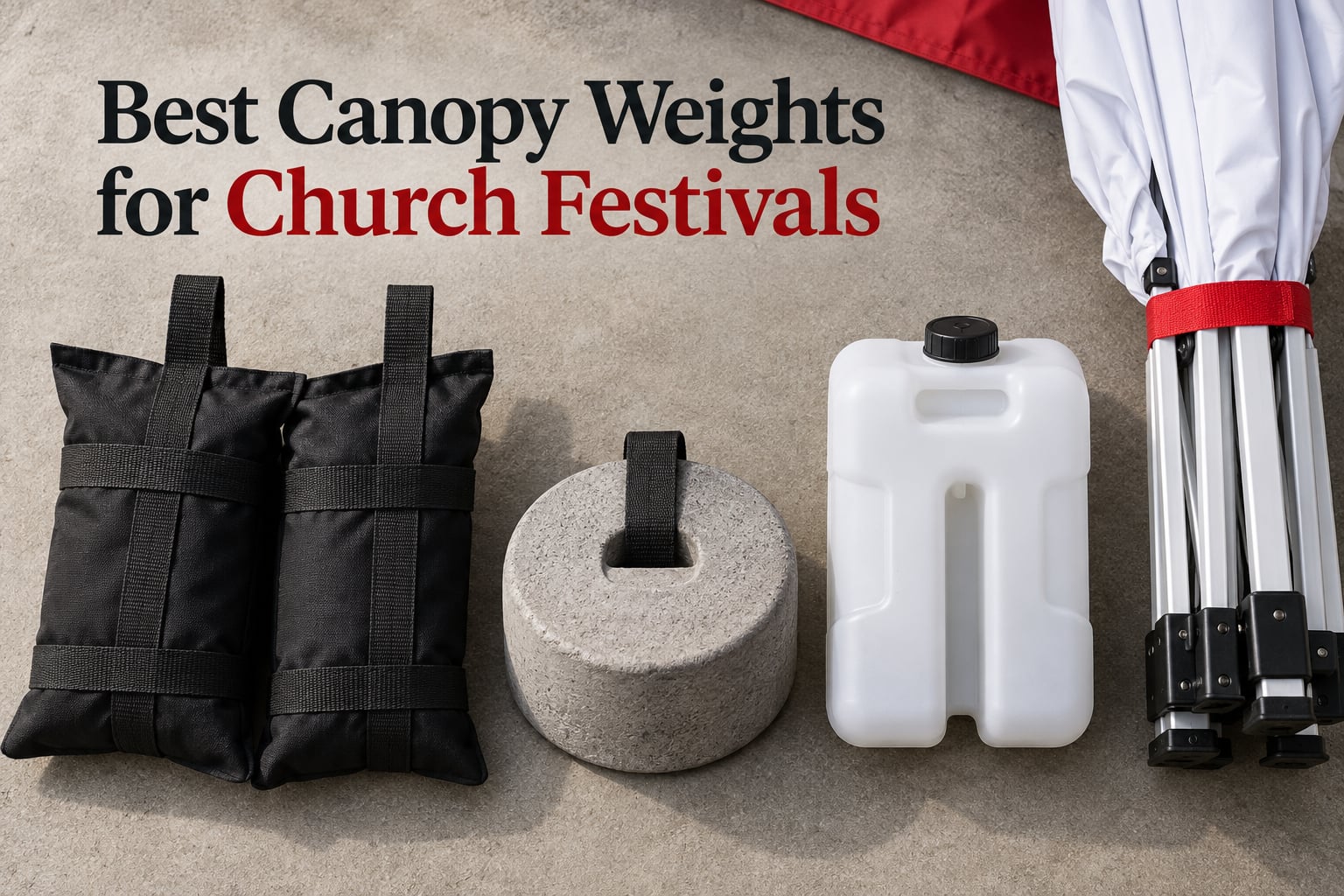Best Canopy Weights for Church Festivals