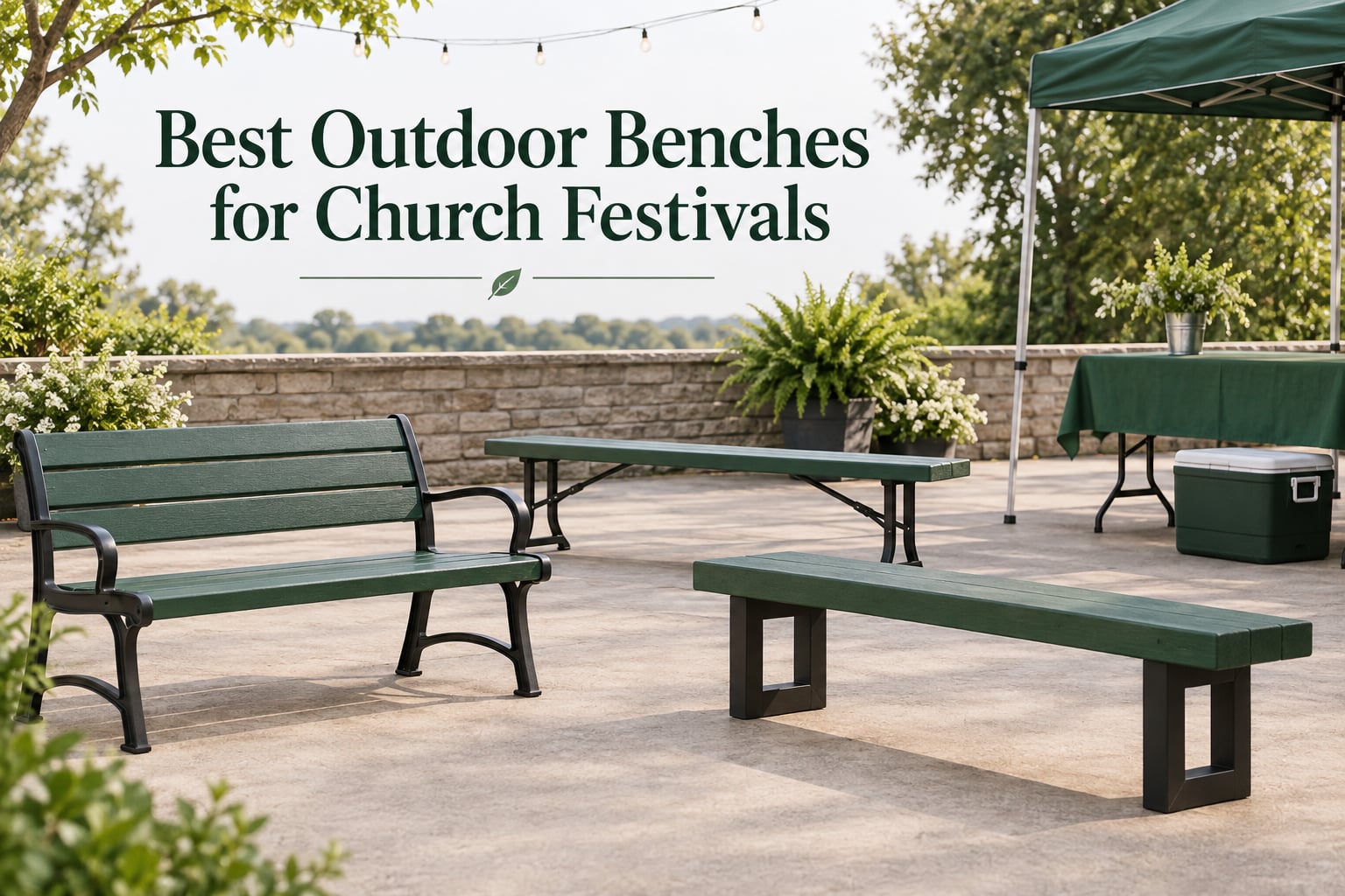 Best Outdoor Benches for Church Festivals
