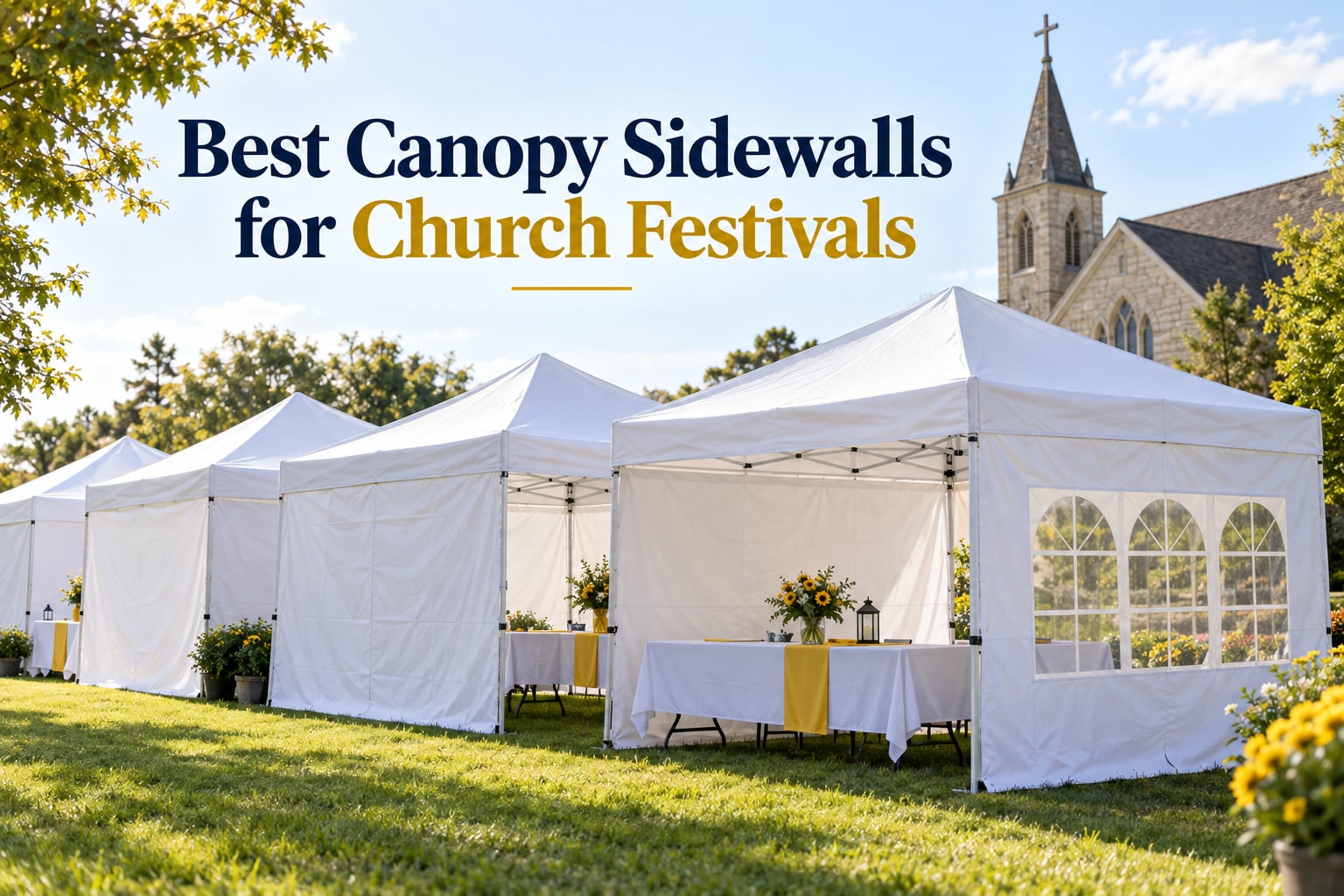 Best Canopy Sidewalls for Church Festivals